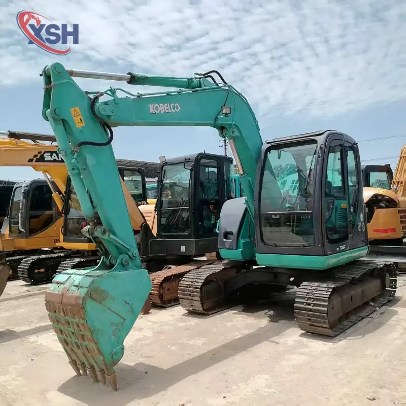 Short Radius Hot Sale Used Kobelco SK70SR Compact Excavator Demolition Solution